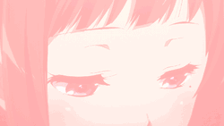 Pink Shy Eyes Anime Girl