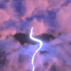 Pink Sky Lightning GIF
