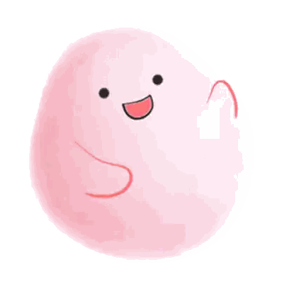 Pink Smiley Ball Sticker