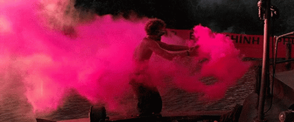 Pink Smoke Signals Apocalypse Now GIF