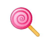 Pink Spiral Lollipop Sticker