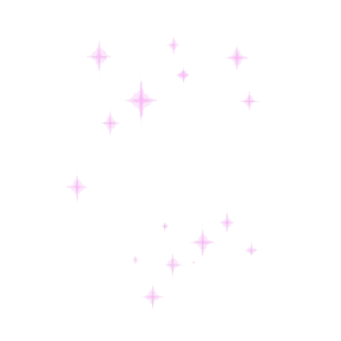 Pink Stars Flying Sticker