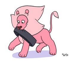 Pink Steven Universe Lion Animation