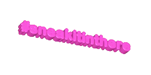 Pink Sticker Saying #Sneakitinthere Sticker