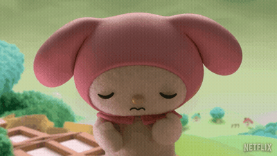 Pink Stuffed Animal Netflix Logo GIF