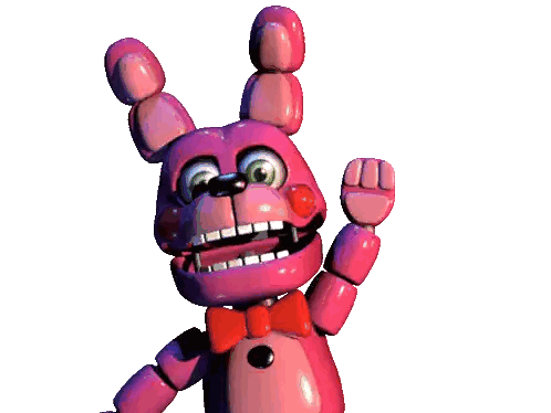 Pink Stuffed Animal With Red Bow Tie Sticker