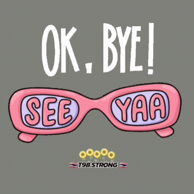 Pink Sunglasses Saying Ok Bye See Yaa GIF