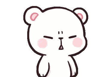 Pink Teddy Bear Making Funny Face Sticker
