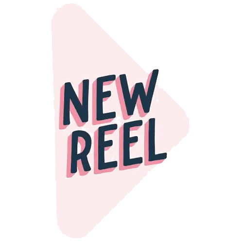 Pink Triangle New Reel Sticker