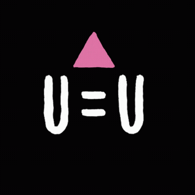 Pink Triangle Sign Saying Undetectable Untransmissible GIF