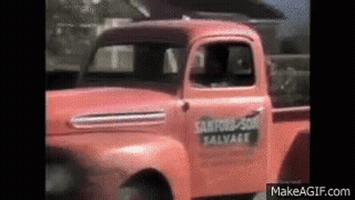 Pink Truck With Salvage GIF