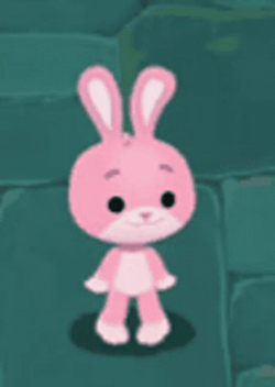 Pink Virtual Bunny Dancing GIF