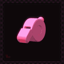 Pink Whistle Toy Swivel Turn Around Rotate GIF