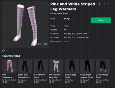 Pink White Striped Leg Warmers By Seriously Style GIF
