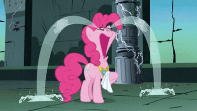 Pinkie Pie Crying And Splashing Water GIF