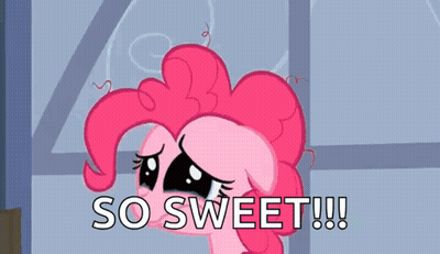 Pinkie Pie From My Little Pony Crying And Saying So Sweet . GIF