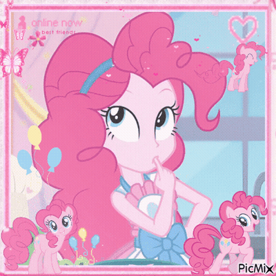 Pinkie Pie From My Little Pony Equestria Girls Is Thinking GIF
