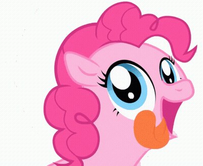 Pinkie Pie From My Little Pony Looks Surprised With Her Mouth Open GIF