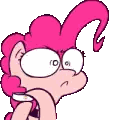 Pinkie Pie Is A Cartoon Character With A Pink Mane And Tail Sticker
