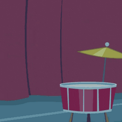 Pinkie Pie My Little Pony Playing Rim Shot GIF