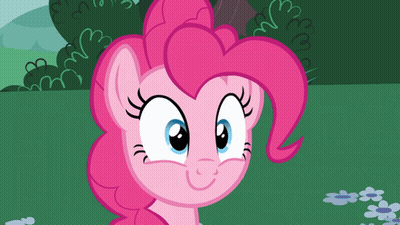 Pinkie Pie Smiling Green Background GIF