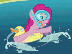 Pinkie Pie Swimming GIF
