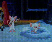 Pinky And The Brain In Snow GIF