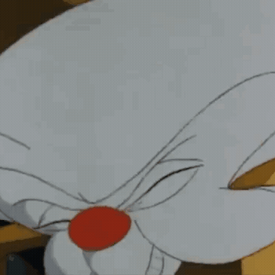 Pinky And The Brain Is A Cartoon Character That Is Smiling GIF