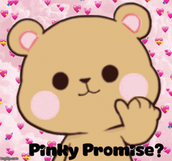 Pinky Promise Cute Bear GIF