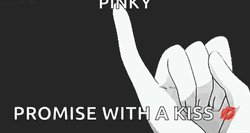 Pinky Promise With A Kiss GIF