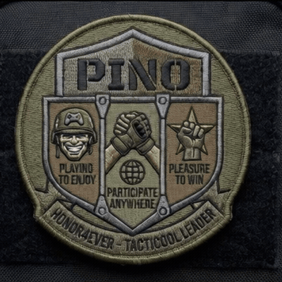 Pino Playing To Enjoy Pleasure To Win Participate Anywhere Honoraever Tacticool Leader Patch GIF