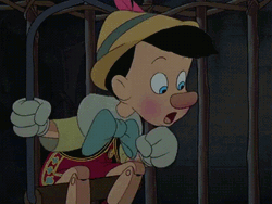 Pinocchio Nodding Telling Story