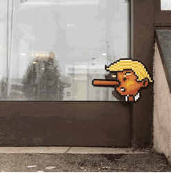 Pinocchio Nose Trump Pixel Game