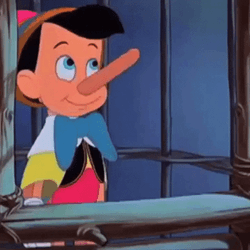 Pinocchio Telling Lies  GIF