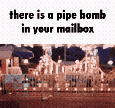 Pipe Bomb In Your Mailbox On Carousel GIF