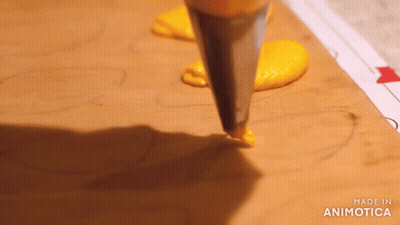 Piping Bag Saying Made In Animotica GIF
