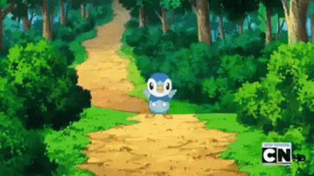 Piplup In The Forest GIF
