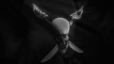 Pirate Flag With Skull And Crossed Swords GIF