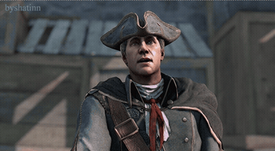 Pirate Hat Man With Gun And Byshatinn Sign GIF