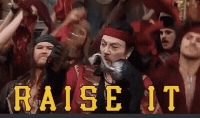 Pirate Man Holding Hook GIF