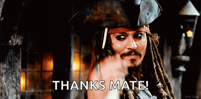 Pirate Man Standing In Front Of Gold GIF