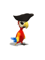 Pirate Parrot Walking GIF