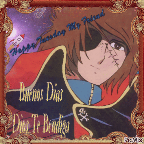 Pirate Saying Happy Tuesday My Friend GIF