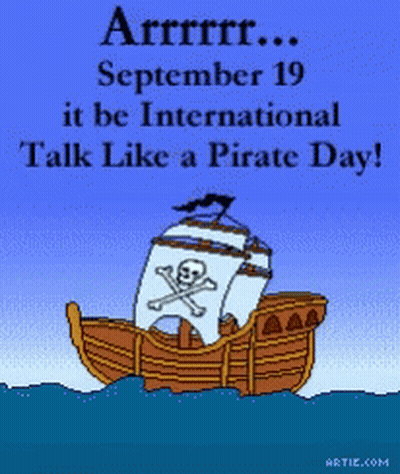 Pirate Ship With Skull And Crossbones GIF