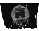Pirate Ship With Skull And Tentacles Sticker