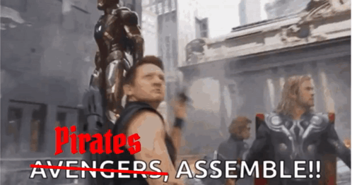 Pirates Avengers Assemble Man With Gun GIF