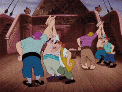 Pirates Dancing On Ship GIF