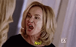 Pissed Off Lady Said No GIF