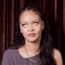Pissed Rhianna Rolling Eyes GIF