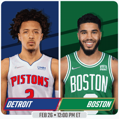 Pistons And Boston Players Poster GIF